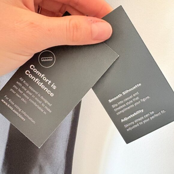 Knix Papaya Satin Slip Midi Dress NWT Black Size XS - Picture 5 of 5